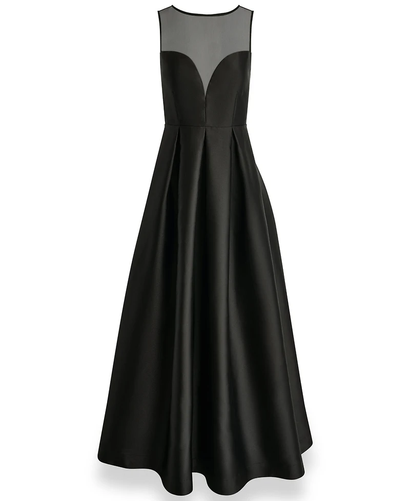 Donna Karan New York Women's Sweetheart Neck Pleated Dress