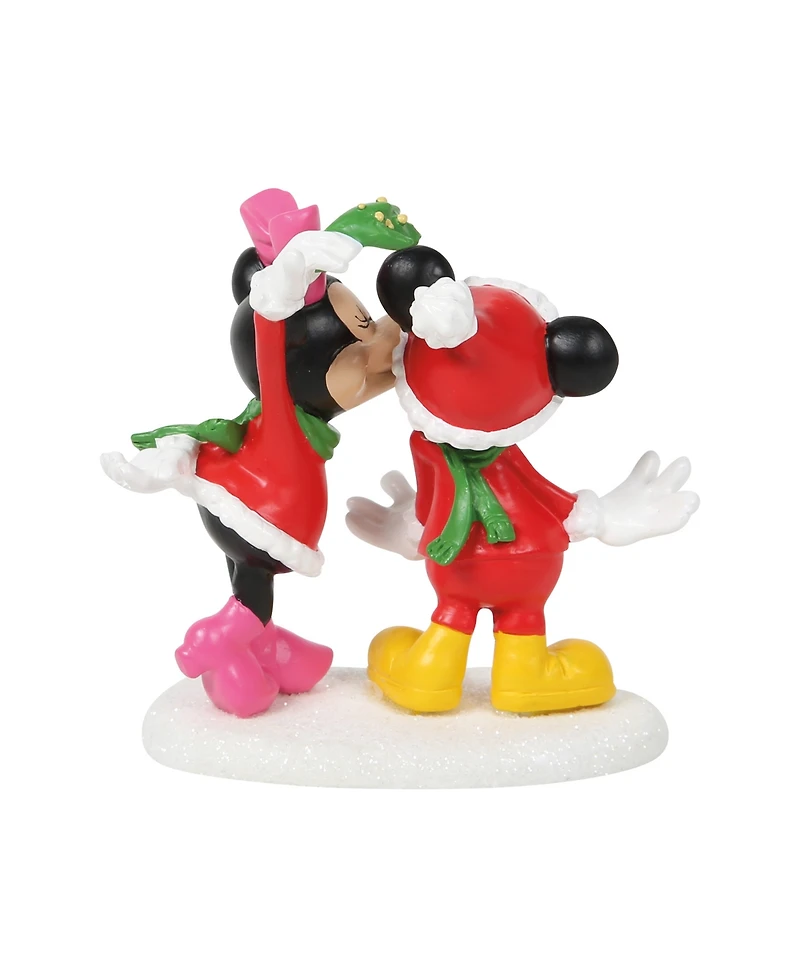 Department 56 Mickey's Christmas Village Mickey's Christmas Kiss