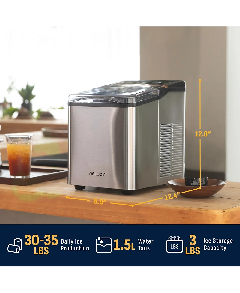 Newair Nugget Ice Maker Countertop, 30-35 lbs in 24 hours