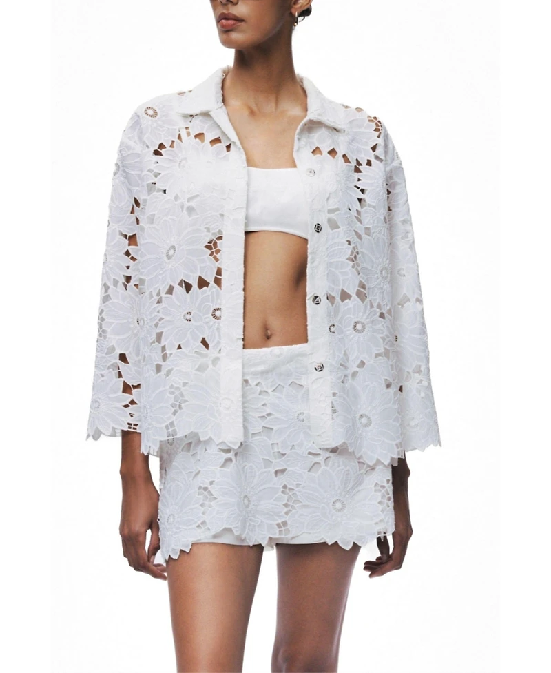 Nocturne Women's Floral Broderie Jacket