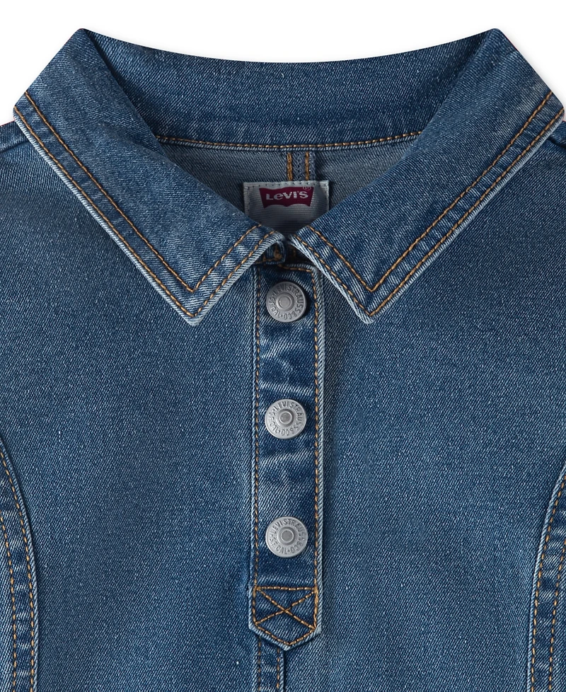Levi's Girls' 4-6X Long-Sleeve Button Up Dress