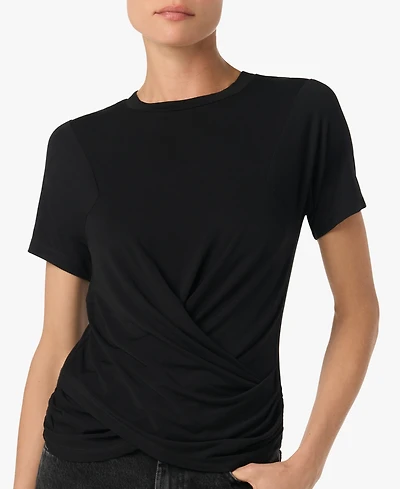 Joe's Jeans Women's Short-Sleeve Twist-Front Wrap Top