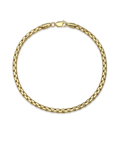 Macy's Diamond-Cut Box Chain 8" Bracelet in 10k Yellow Gold