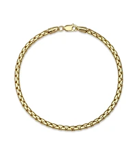 Macy's Diamond-Cut Box Chain 8" Bracelet in 10k Yellow Gold