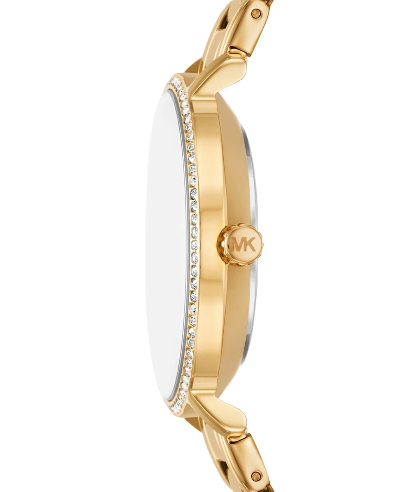 Michael Kors Women's Pyper Two-Hand Gold-Tone Stainless Steel Watch 32mm