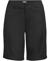 Lands' End School Uniform Women's Active Performance 9" Chino Shorts