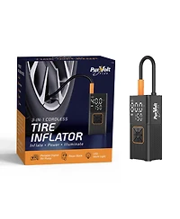 Pursonic 3-in-1 Cordless Tire Inflator- Inflator, Power Bank and Led Light