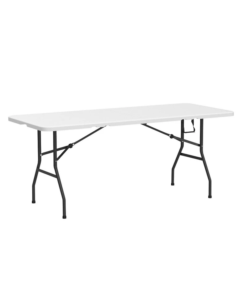 Aofar 6feet Folding Table Heavy Duty Plastic Portable Camping Dining Party Utility
