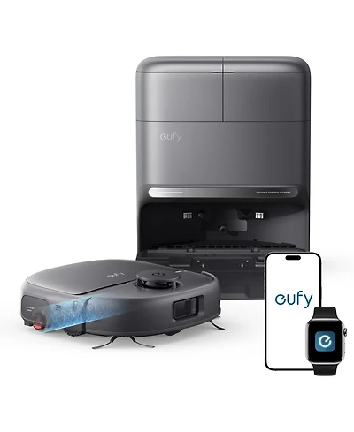 eufy C28 Robot Vacuum and Mop Combo, HydroJet Self-Cleaning Roller Mop, 15,000 Pa Turbo High Suction