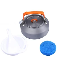 Piscifun Portable Stackable Camping Cookware Set With Kettle Pans Spatula For Hiking Fishing