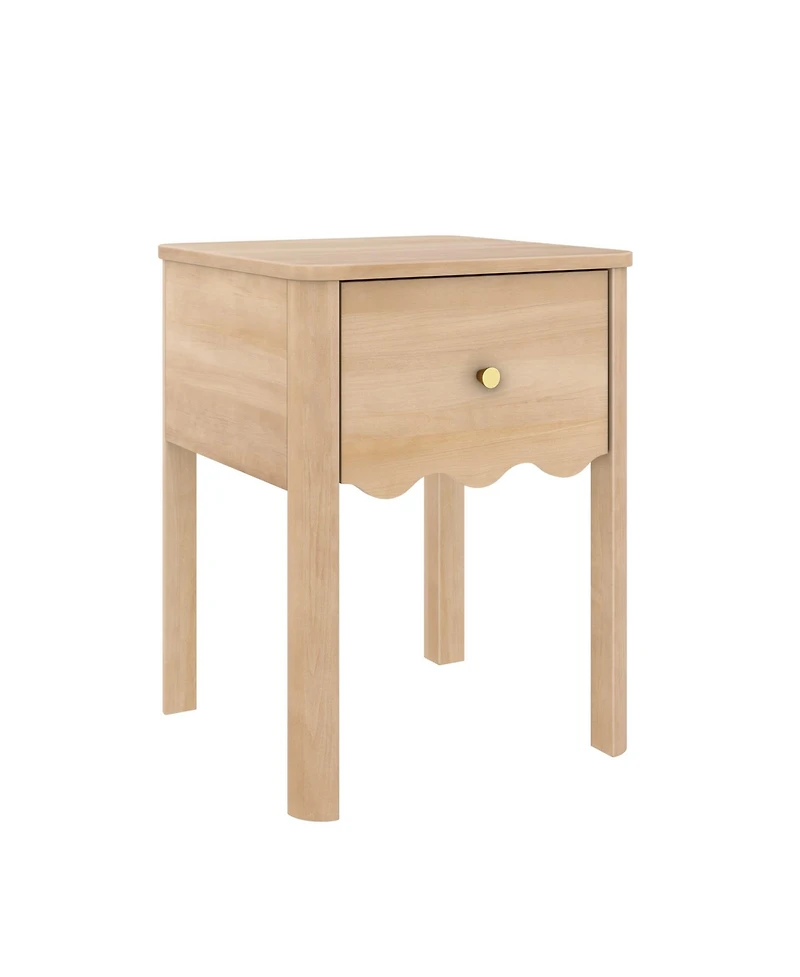 Plank+Beam Sutton 1 Drawer Nightstand, 18 x 18, Blonde