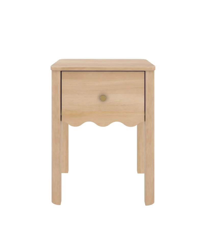 Plank+Beam Sutton 1 Drawer Nightstand, 18 x 18, Blonde