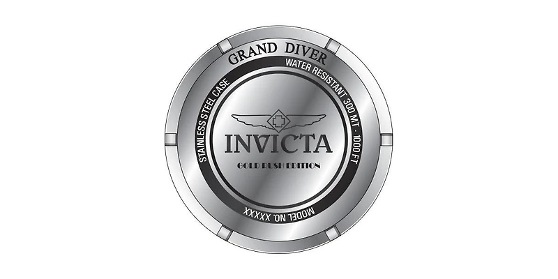 Invicta Men's 48613 Grand Diver Quartz 3 Hand Dial Watch