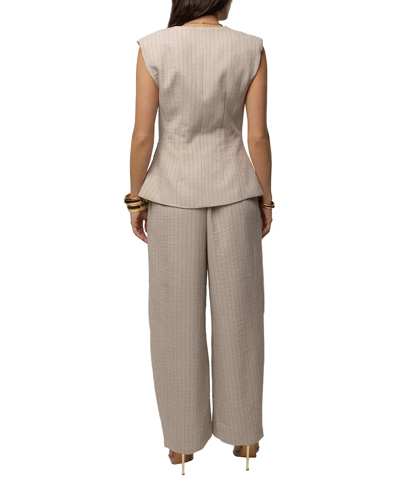 Jluxlabel Women's Power Pinstripe Pant Set