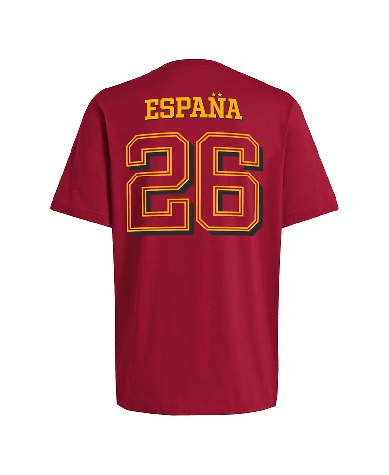 Adidas Men's Red Spain National Team 2026 Fifa World Cup Champions Trophy T-Shirt