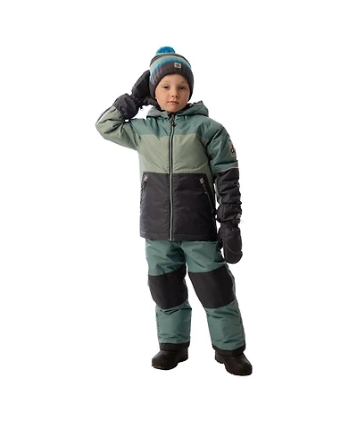 Deux par Deux Little and Big Boy 6-14 Light Weight Two Piece Chill Snowsuit