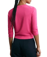 Reiss Women's Mara Lightweight Cropped Cardigan