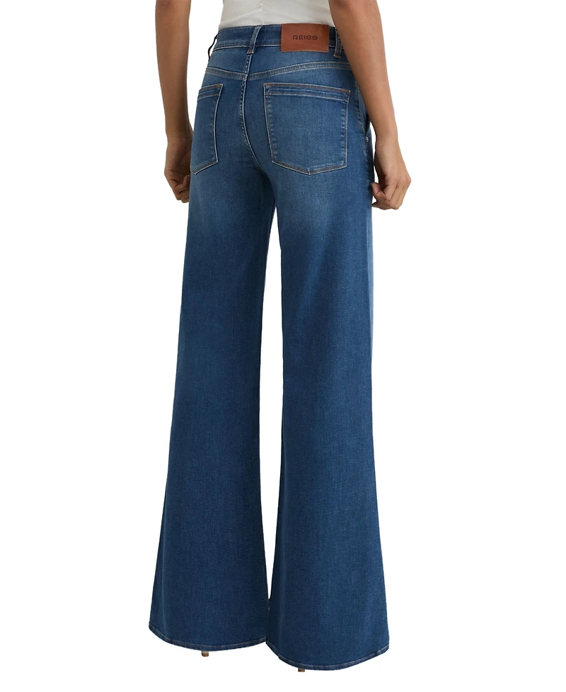Reiss Petite Addie Wide-Leg Jeans