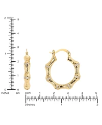 Macy's Gold-Plated Cubic Zirconia Hoop Earrings