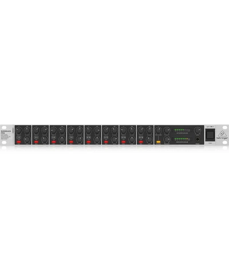 Behringer Eurorack Pro RX1602 V2 Multi-Purpose 16-Input Rackmountable Ultra-Low Noise Line Mixer