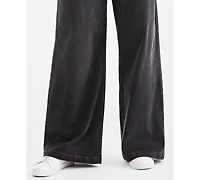 Style & Co Women's High-Rise Wide-Leg Pull-On Denim Jeans, Macy's Exclusive