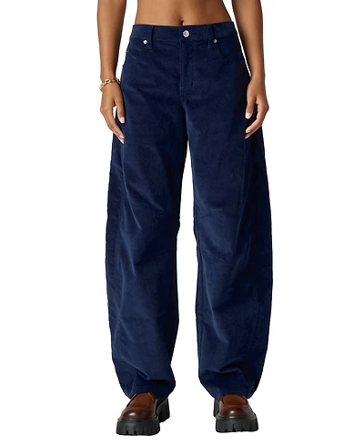 Florence By Mills Juniors' Stretch Cord Barrel Leg Jeans