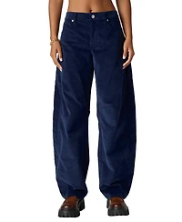 Florence By Mills Juniors' Stretch Cord Barrel Leg Jeans