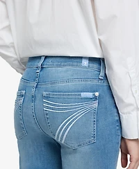 7 For All Mankind Women's Dojo Tailorless Mid-Rise Flare Jeans