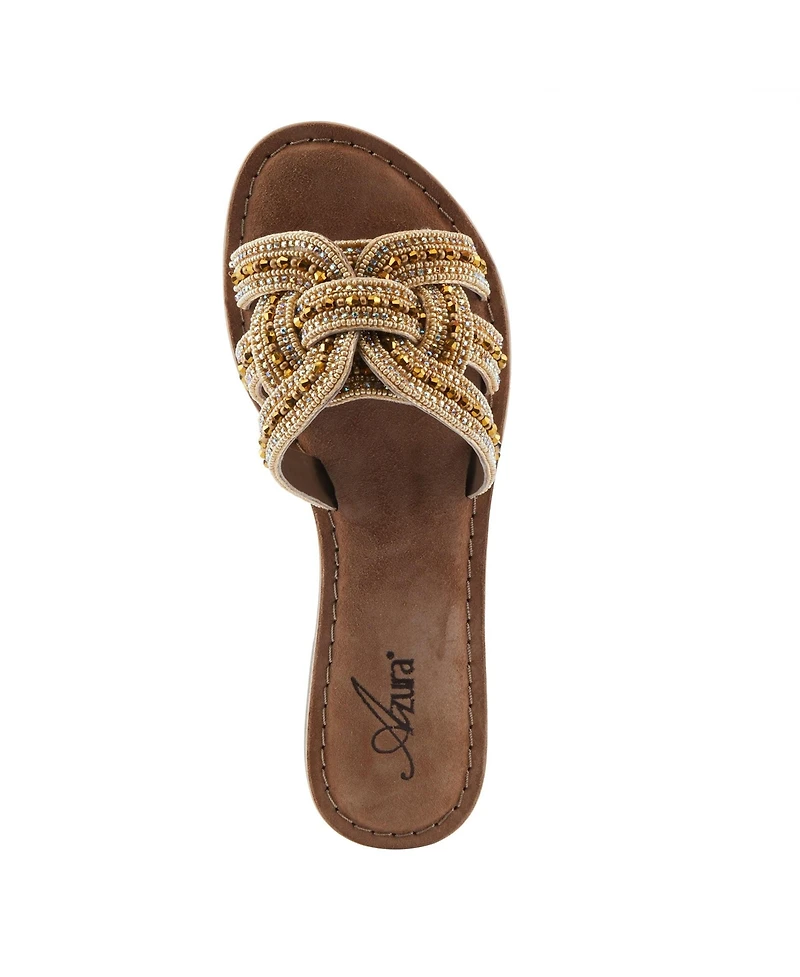 Azura Women's Poshco Flats with Smooth Suede Upper