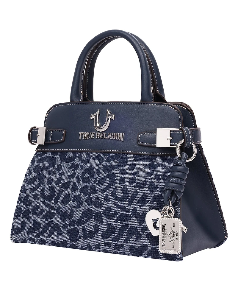 True Religion Multi-Strap Denim Shoulder Bag