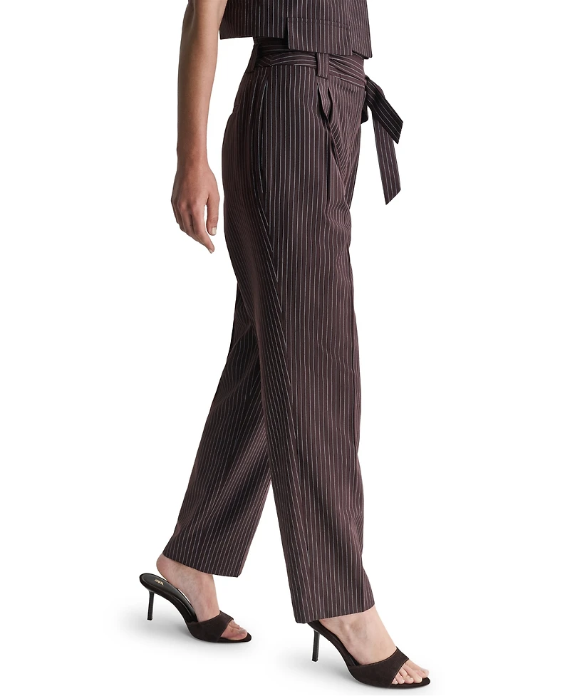Bcbg Women's High-Rise Wide-Leg Full-Length Pants