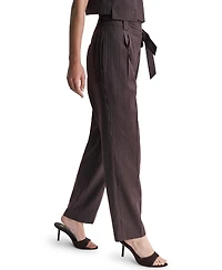 Bcbg Women's High-Rise Wide-Leg Full-Length Pants