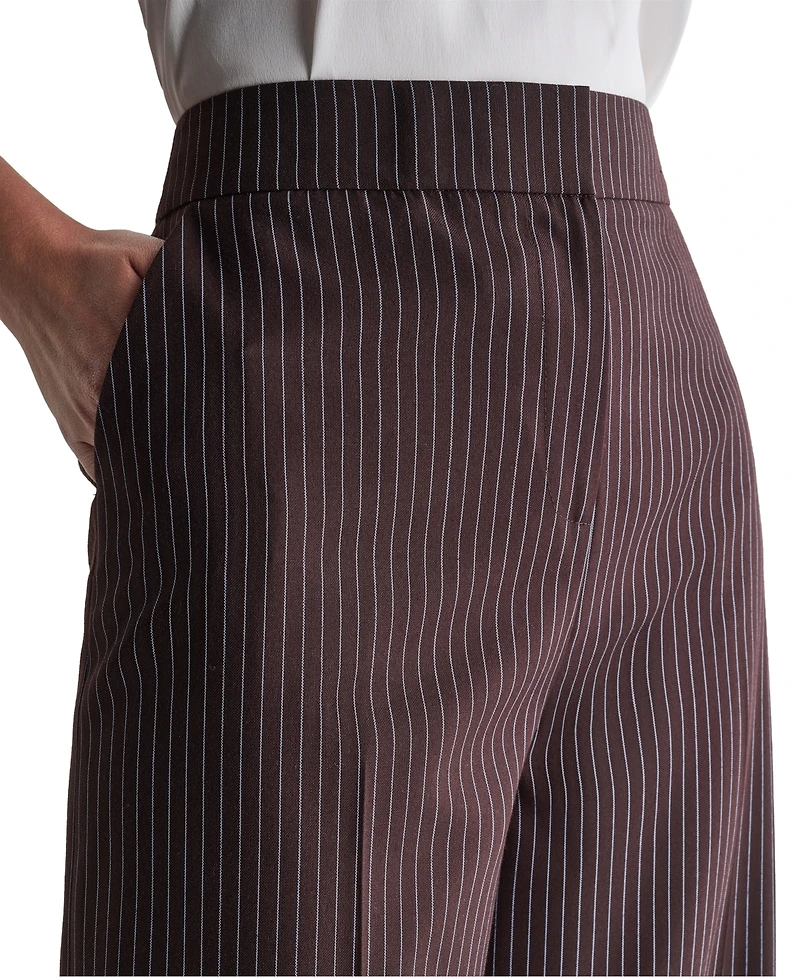 Bcbg Women's High-Rise Wide-Leg Full-Length Pants