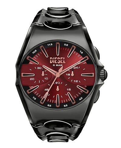 Diesel Men's D-Curve Quartz Chronograph Gunmetal Stainless Steel 48mm