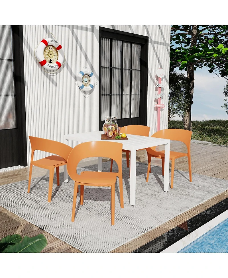 Streamdale Furniture Summer Tropical Chair and 55 inch Modern Table Set