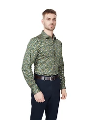 Bar Iii Men's Slim-Fit Floral Dress Shirt