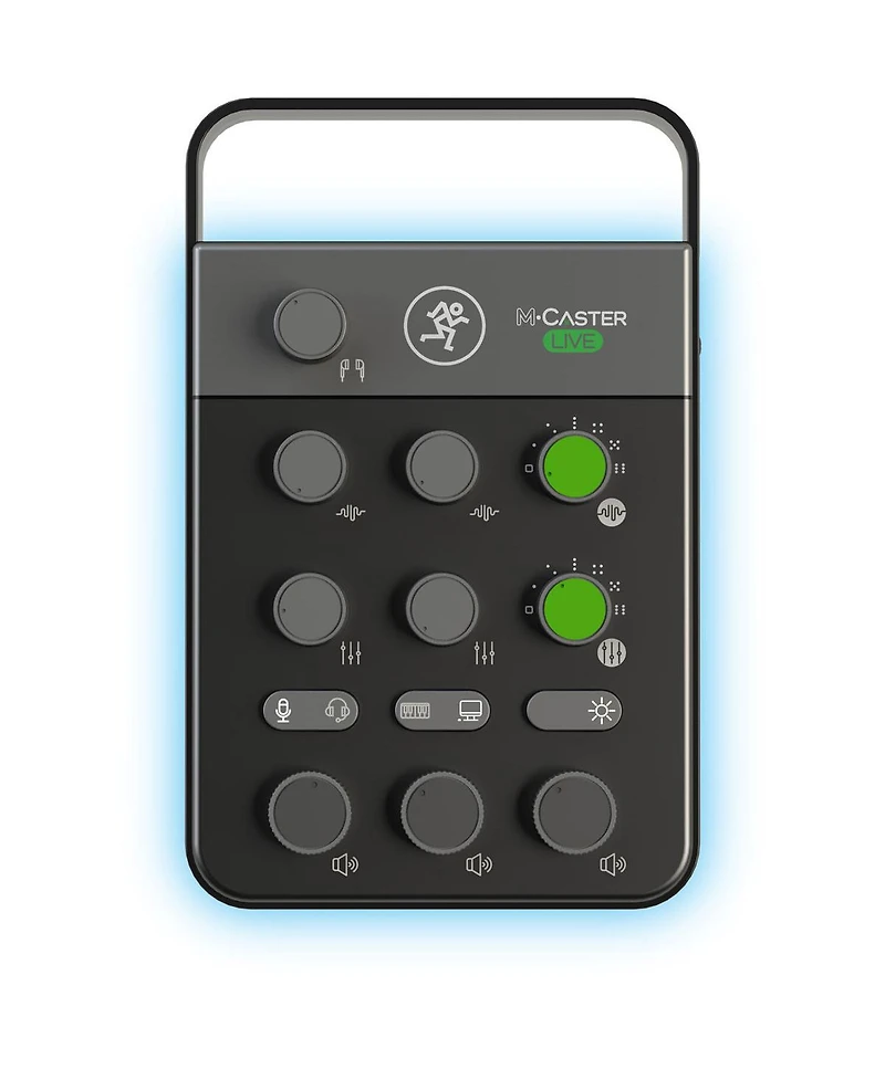 Mackie M Caster Live ContourFX StreamFX Rgb Lighting Portable Live Streaming Mixer