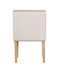 Streamdale Furniture Light Luxury Rivet Upholstered Dining Chairs Set of 2