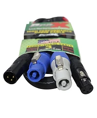 ProX Xc-PWC14-Xlr03 Oxygen-Free Copper PowerCon/XLR Audio Cable 3'