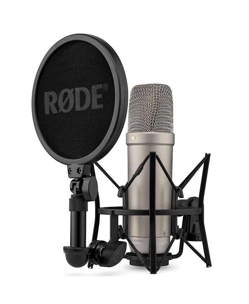 Rode NT1 5th Generation Condenser Microphone, SM6 ShockMount, Pop Filter