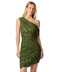 Adrianna Women's Off-the-Shoulder Fully Beaded Dress
