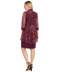 R & M Richards Women's 2-piece Printed Jacket Dress