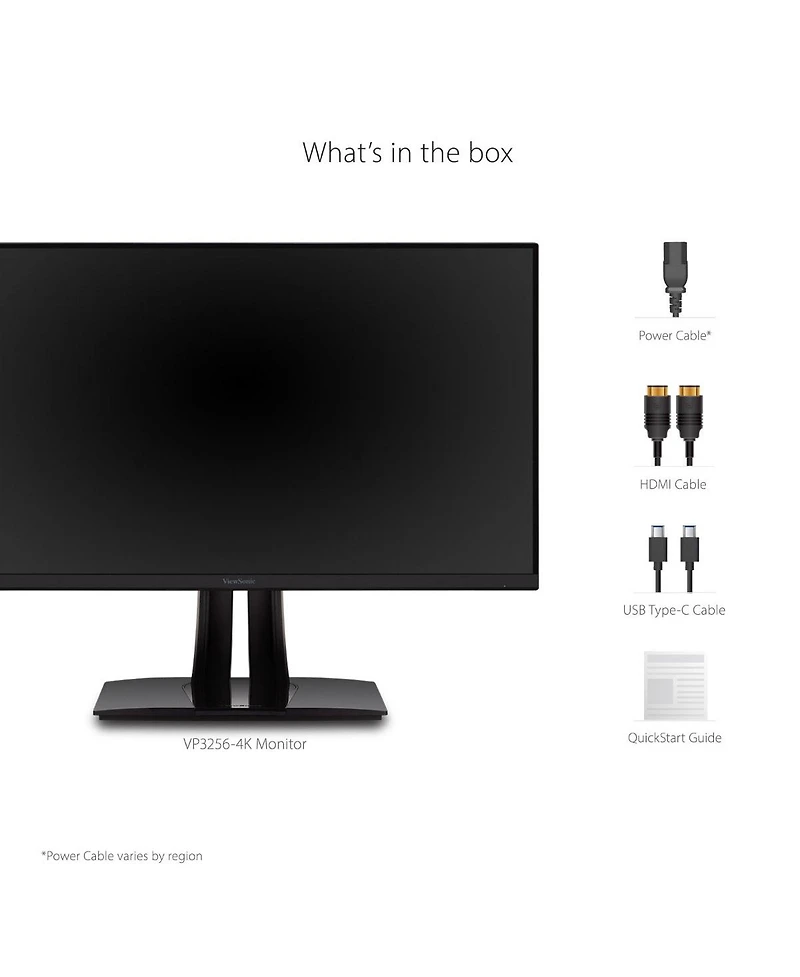 ViewSonic VP3256-4K 32" Ips 4K Hdr Usb-c Computer Monitor