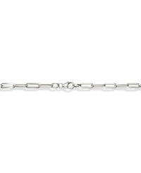 Italian Gold Paperclip Chain 20" Necklace in 10k White Gold