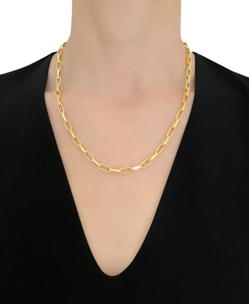 Macy's Wide Paperclip Chain 20" Necklace in 10k Yellow Gold