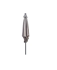 Streamdale Furniture Square 2.5x2.5-meter Solar Led Patio Umbrella with Crank
