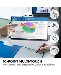 ViewSonic TD1656-2K 16" Ips Wqxga 60Hz Touchscreen Portable Monitor
