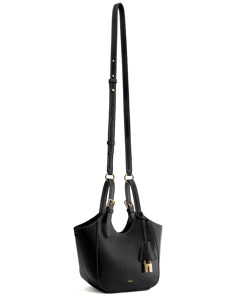 Jw Pei Ines Padlock Mini Lychee Pattern Tote Handbag
