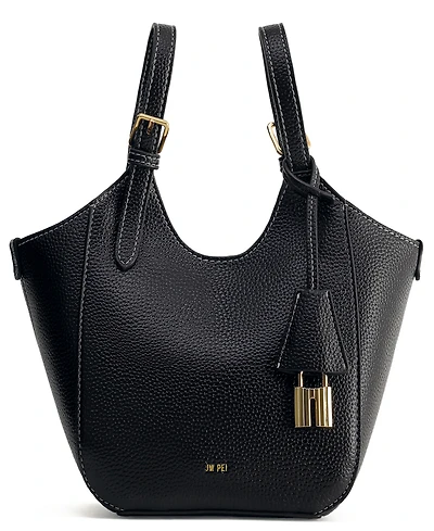 Jw Pei Ines Padlock Mini Lychee Pattern Tote Handbag