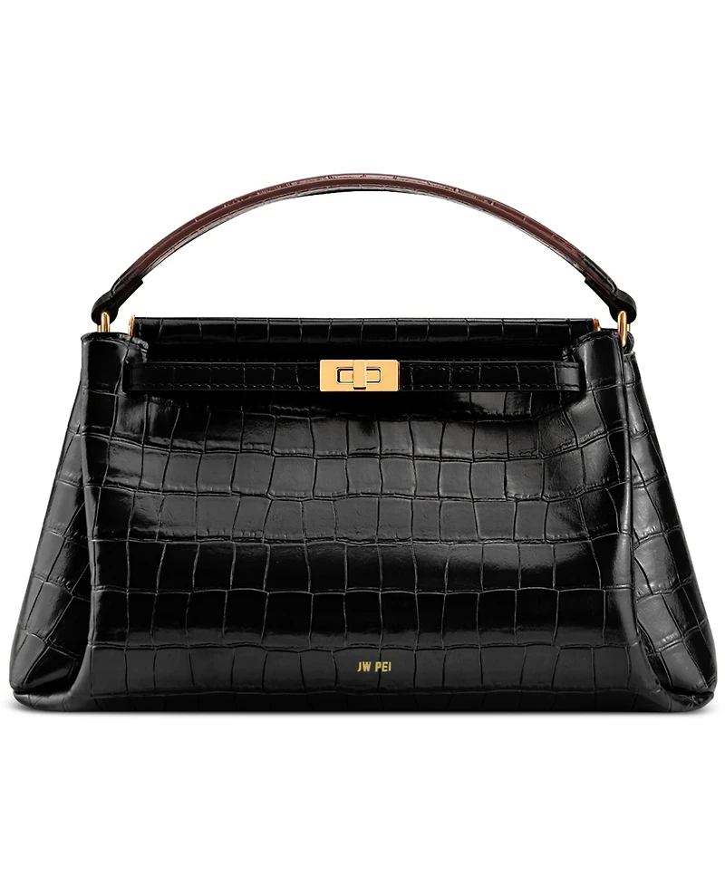 Jw Pei Carmen Embossed Pattern Small Top Handle Satchel Handbag